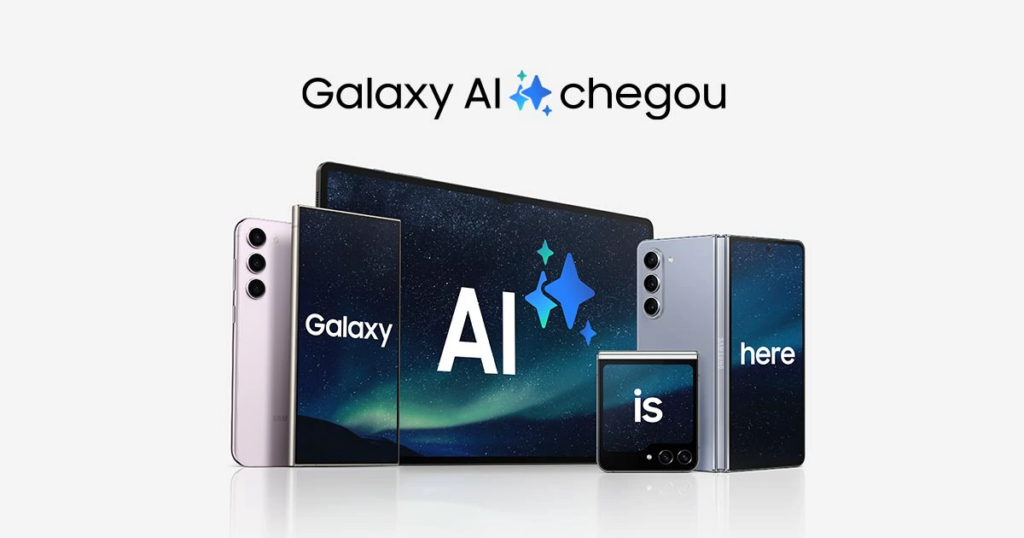 Galaxy ai llega a más smartphones y tablets Samsung.  Ver la lista.  La actualización One UI 6.1 lleva las funciones de inteligencia artificial lanzadas en la línea Galaxy S24 a más dispositivos Samsung.  Ver cómo instalar