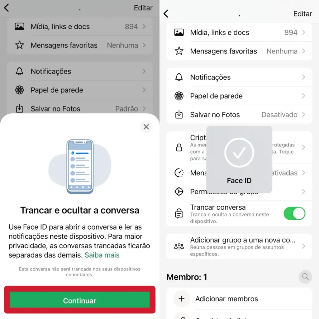 Paso a paso para proteger mensajes con contraseña en WhatsApp